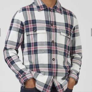 NWOT Ben Sherman Casual Twill Plaid Workwear Coat Jacket